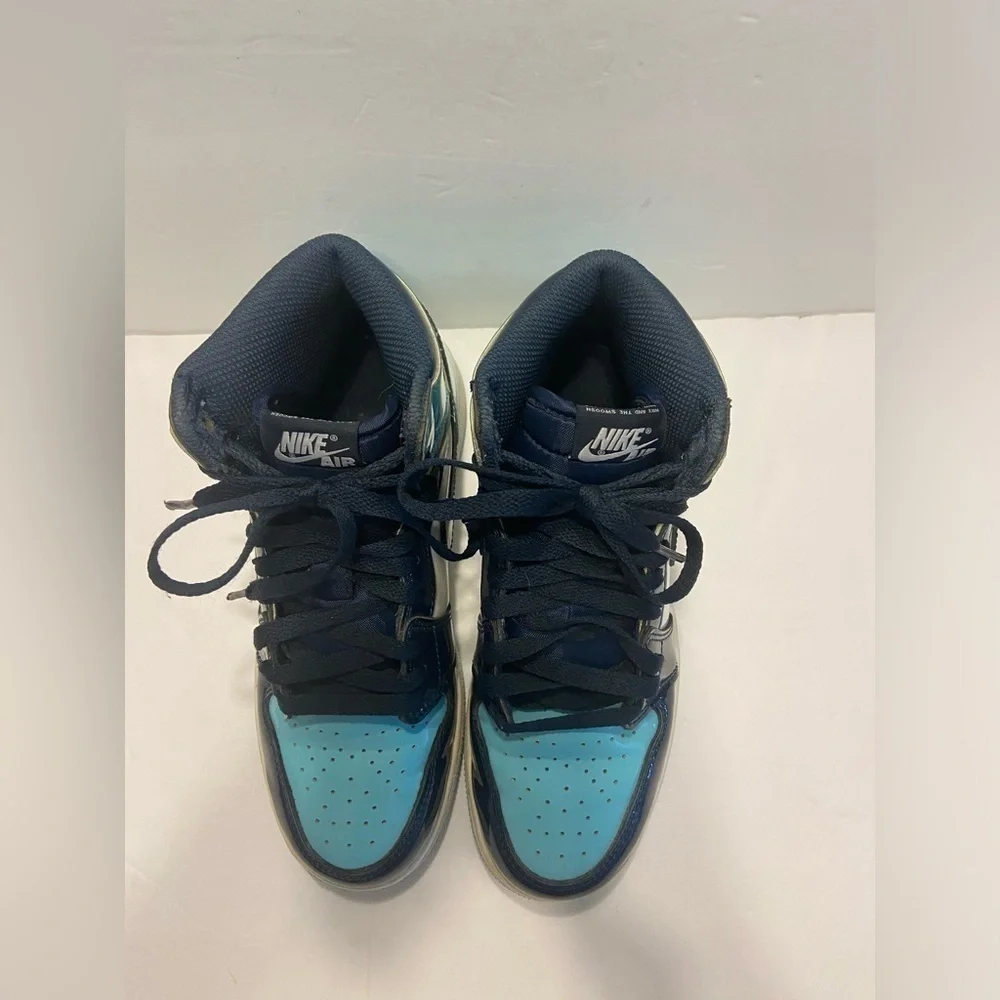Size 5.5 Y Air Jordan 1 Retro OG High Blue Chill W Women’s Size 7